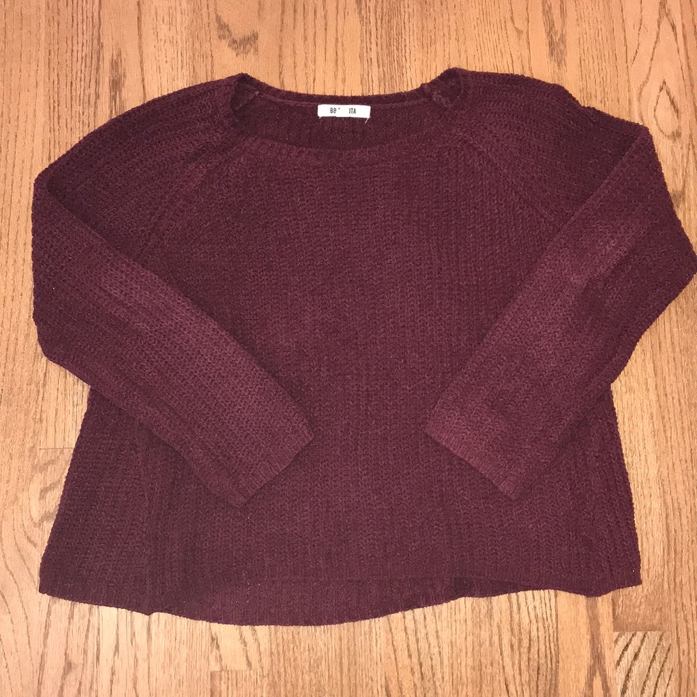 Maroon Chenille Sweater